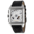 Jaeger LeCoultre Reverso Squadra Chronograph Silver Dial Black Leather Men's Watch Q7018420