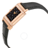 Jaeger LeCoultre Silver and Black 18kt Rose Gold Ladies Watch Q2662420