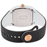 Marc Jacobs Quartz White Dial Black Silicone Ladies Watch MJ1650