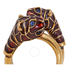 Gucci Gucci Tiger Head Ring with Enamel-Size 10 402269 I1634 8520