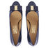 Ferragamo Vara Bow Pump Shoe in Uniform Blue FR01B788539594