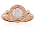 Bvlgari 18K Pink gold And Mother Of Pearl Carnelian Ring- Size 8 1/4 354724