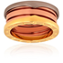 Bvlgari B.Zero1 18K Pink White and Yellow Gold 3 Band Ring 352924