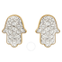 Swarovski Hamsa Hand Stud Earrings 5390501