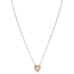 Swarovski Sparkling Dance Heart Necklace White Rose Gold Plating 5284188