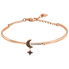 Swarovski Symbolic Moon Bangle Bracelet Rose Gold-Tone 5429729