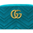 Gucci GG Marmont Small Velvet Shoulder Bag - Turquoise 447632 9QIBT 4462