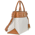 Michael Kors Gramercy Large Signature Logo Print Satchel- Vanilla 30H8GG7S3B-150