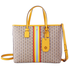 Tory Burch Gemini Link Canvas Small Tote- Yellow 53304-783