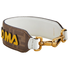Fendi Ladies Strap U Brown/Yellow Fd Mini Strap Canvas Fila 8AV105-A5N7-F155W