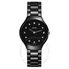 Rado True Thinline Black Dial Black High-tech Ceramic Ladies Watch R27742732