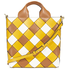 Michael Kors Mott Woven Leather Market Tote- Jasmine Yellow 30H8BOXT6T-761