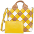 Michael Kors Mott Woven Leather Market Tote- Jasmine Yellow 30H8BOXT6T-761