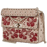 Valentino Garavani Medium Rockstud Spike Bag with Flower Intarsia RW0B0122IBA/E FA5
