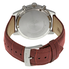 Seiko Chronograph Beige Dial Burgandy Leather Men's Watch SNDC31