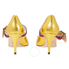 Gucci Sylvie Leather Mid Heel Pump in Gold -GC475086B8M608075