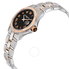 Raymond Weil Parsifal Black Dial Stainless Steel and 18kt Rose Gold Ladies Watch 9460-SG5-00208