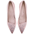 Sophia Webster Ladies Middle Heel Pump Big Bang 39Mm Nude 70 Pump Embro Butfly Calf Size 36.5 (6 US) SPF18010 NUDE/SILVER