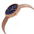 Skagen Open Box - Skagen Signature Navy Blue Dial Rose Gold-tone Ladies Watch SKW2593 SKW2593