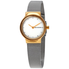 Skagen Freja White Dial Stainless Steel Mesh Ladies Watch SKW2666