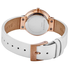 Skagen Leonora Quartz Crystal White Dial Ladies Watch SKW2769