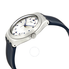 Swatch Brut De Bleu Silver Dial Blue Rubber Men's Watch YWS431