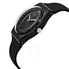 Swatch Darksparkles Black Dial Black Silicone Ladies Watch SUOB156