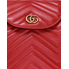 Gucci GG Marmont Quilted Backpack in Red 528129 DRW4T 6433