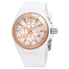 Technomarine Cruise JellyFish White Silicone Strap Chronograph Mother of Pearl Dial Ladies Watch 115267 TM-115267