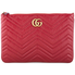 Gucci Ladies GG Marmont Leather Clutch with logo 525541 0OLET 6438