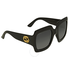 Gucci Oversize Black Square Sunglasses GG0053S 001 54