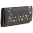 Jimmy Choo Black/Silver Nino Long Yen Mstar Trim Wallet 143 NINO LTU BLACK/METALLIC MIX