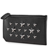Jimmy Choo Men's Card Case Biker Black/Gunmetal Casey Zip Card Bike Leather 173 CASEY BLS BLACK/GUNME