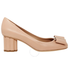 Ferragamo Ladies Oversize Bow Pump Shoe 01N009 684327