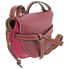 Loewe Ladies Burgundy Gate Small Bag 321.54.T20.7743