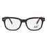 Montblanc Brown Tortoise Men's Square Eyeglasses MB0628 052 MB0628  052 52