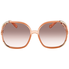 Chloe Myrte Transparent Peach Ladies Sunglasses CE719S74960