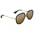 Gucci Gold Aviator Ladies Sunglasses GG0062S 001 57 GG0062S 001 57