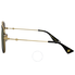 Gucci Gold Aviator Ladies Sunglasses GG0062S 001 57 GG0062S 001 57