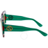 Gucci Green Gradient Square Sunglasses GG0178S 001 54 GG0178S 001 54