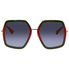 Gucci Grey Gradient Square Sunglasses GG0106S 007 56