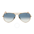Ray Ban Aviator Arista Light Blue Gradient Lenses 58mm Sunglasses RB3025 001/3F 58-14 RB3025 001 3F 58-14