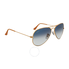 Ray Ban Aviator Arista Light Blue Gradient Lenses 58mm Sunglasses RB3025 001/3F 58-14 RB3025 001 3F 58-14