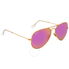 Ray Ban Aviator Polarized Cyclament Flash Sunglasses RB3025 112/1Q 58 RB3025 112/1Q 58