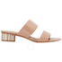 Ferragamo Ladies Two Banded Flower Heel Sandal 01M660 671050 2321