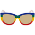 Gucci Gucci Yellow Square Ladies Sunglasses GG0276S 006 53 GG0276S 006 53