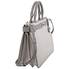 Michael Kors Tatiana Medium Leather Satchel- Grey 30F8ST0S2T-864