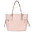 Michael Kors Small Voyager Textured Crossgrain Leather Tote- Soft Pink 30H7GV6T9L-187