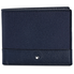 Montblanc Sartorial Jet 6cc Wallet- Blue 118390