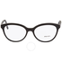 Prada Black Ladies Eyeglasses PR05UV-1AB1O1-54